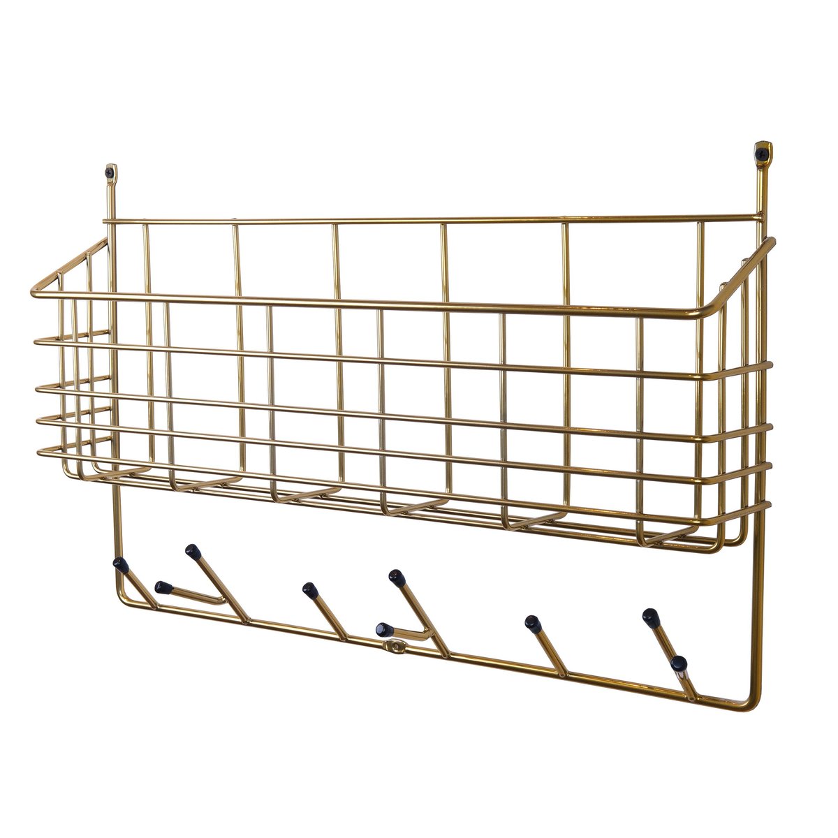 Maze Mitten Shelf brass