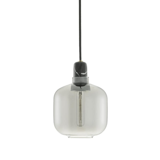 Normann Copenhagen Amp Pendelleuchte klein Grau-schwarz