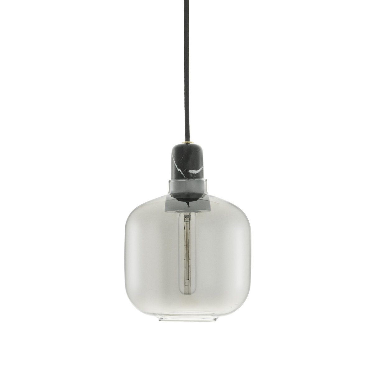 Normann Copenhagen Amp lampa liten grå-svart