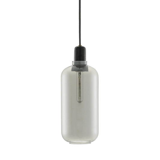 Normann Copenhagen Amp Pendelleuchte groß Grau-schwarz