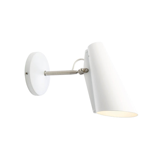 Northern Birdy wall lamp short Matte white