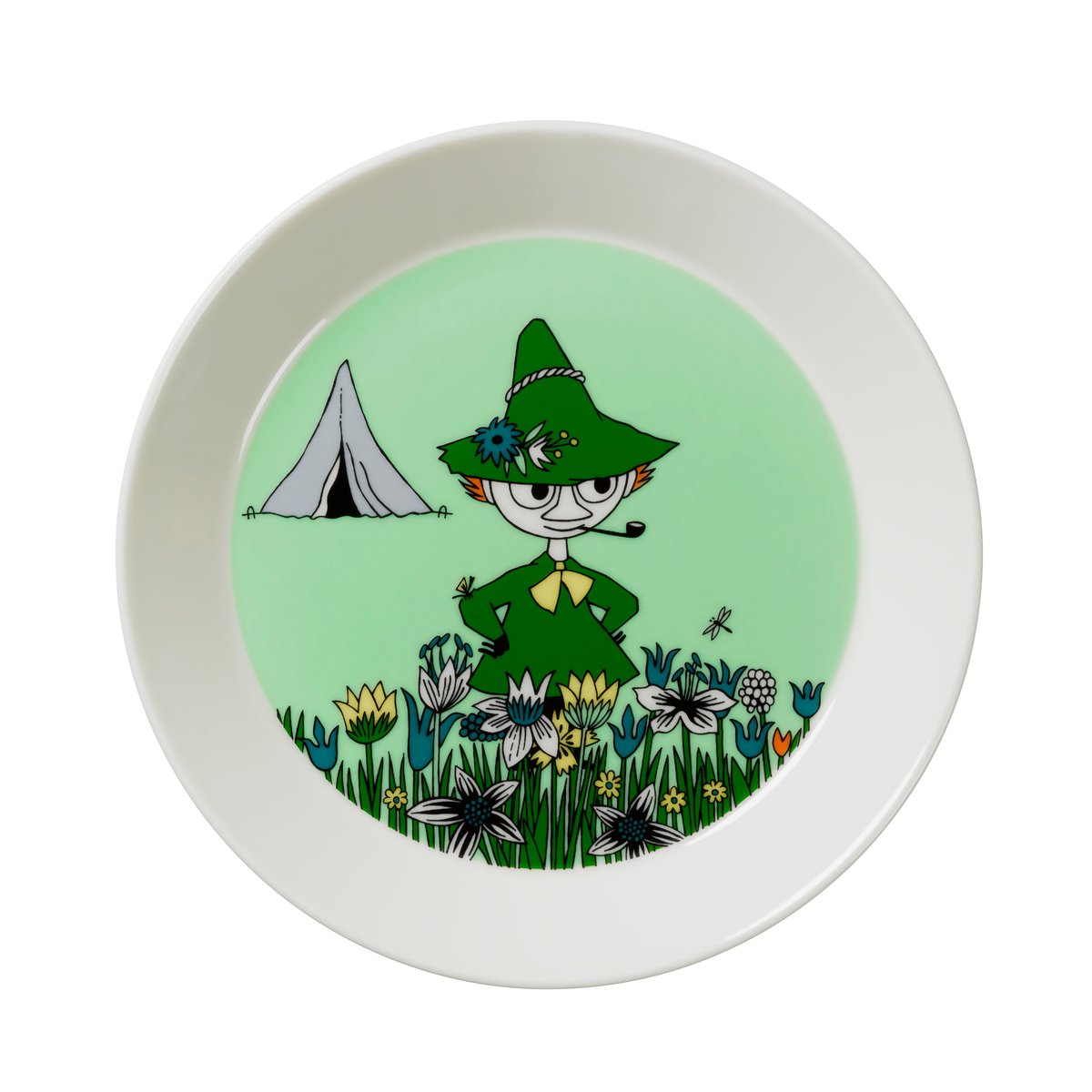 Arabia Snufkin plate green