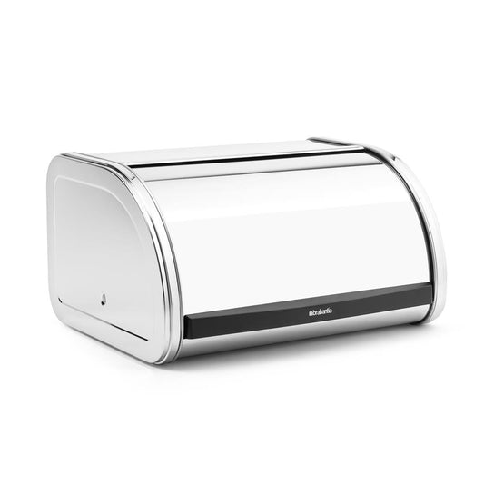 Brabantia Roll Top bread bin small brilliant steel