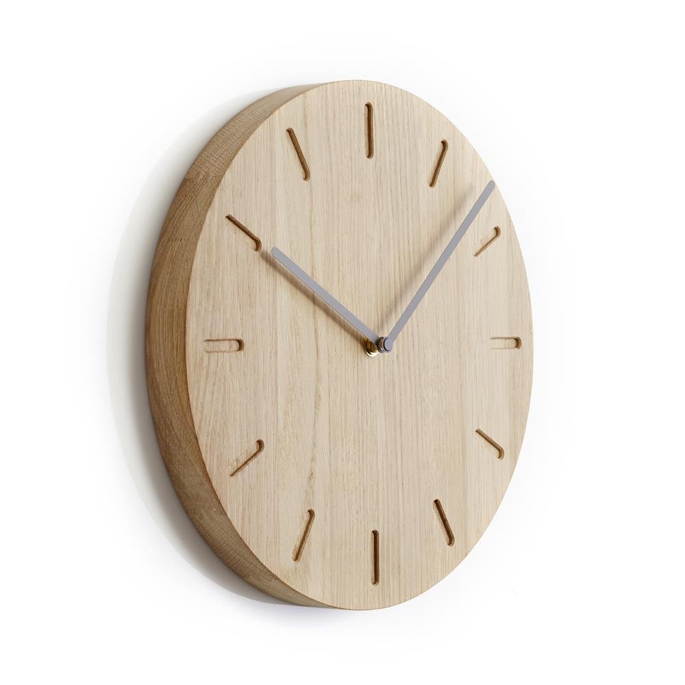 Applicata Watch:Out wall clock oak oak-grey