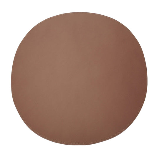 Ørskov Ørskov placemat leather round cognac