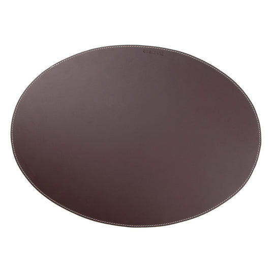 Ørskov Ørskov placemat leather oval brown