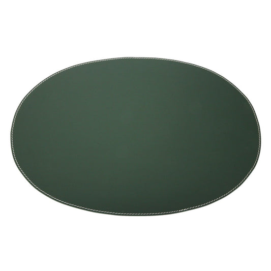 Ørskov Ørskov placemat leather oval dark green