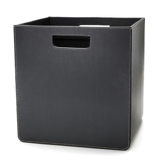 Ørskov Ørskov storage box black with white stitches