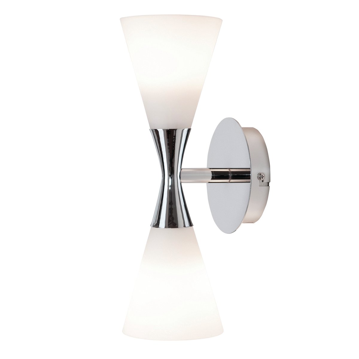 Herstal Harlekin duo wall lamp chrome-white