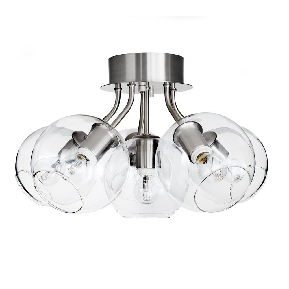 CO Bankeryd Tage ceiling lamp silver-clear glass