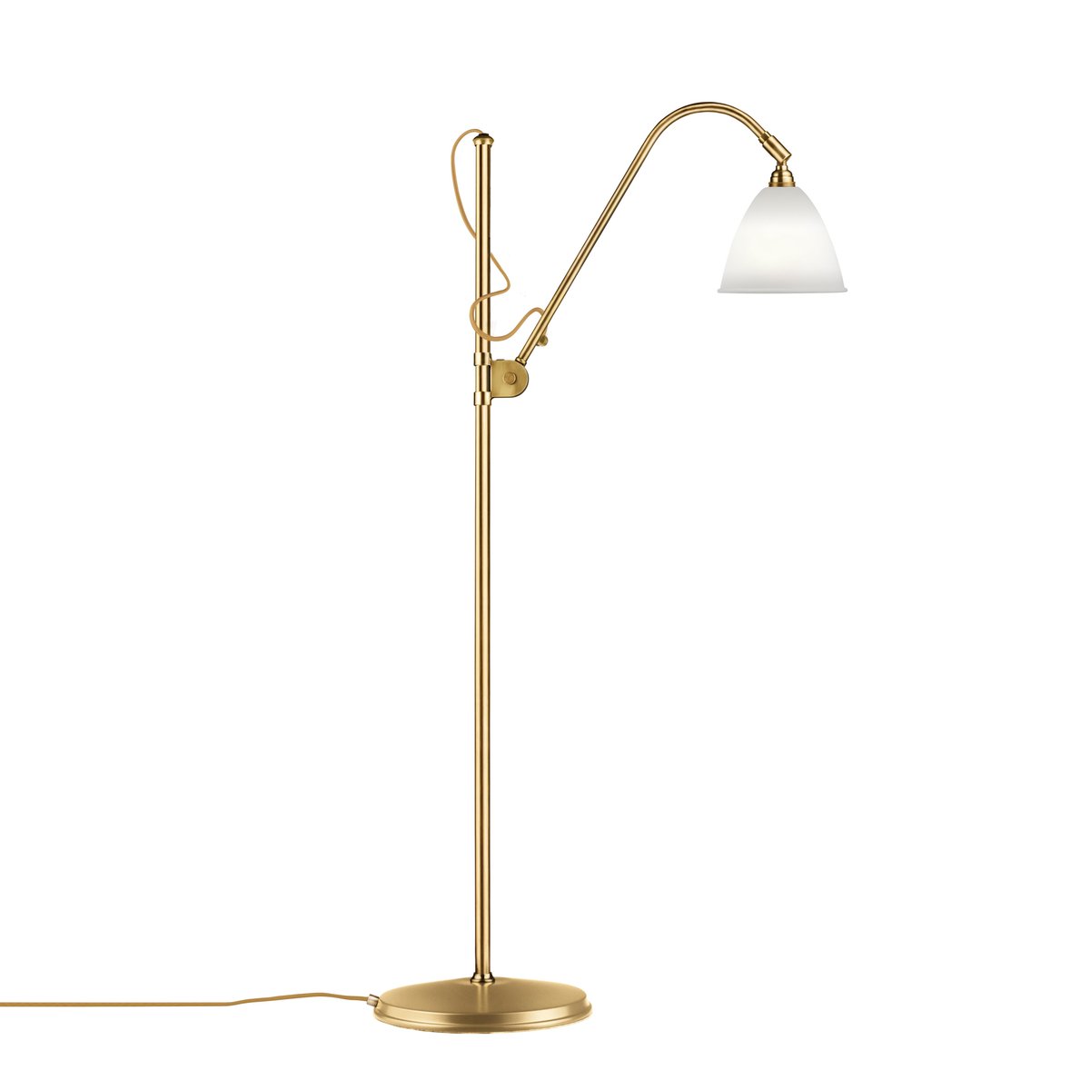 GUBI Bestlite BL3S floor lamp bone china-brass