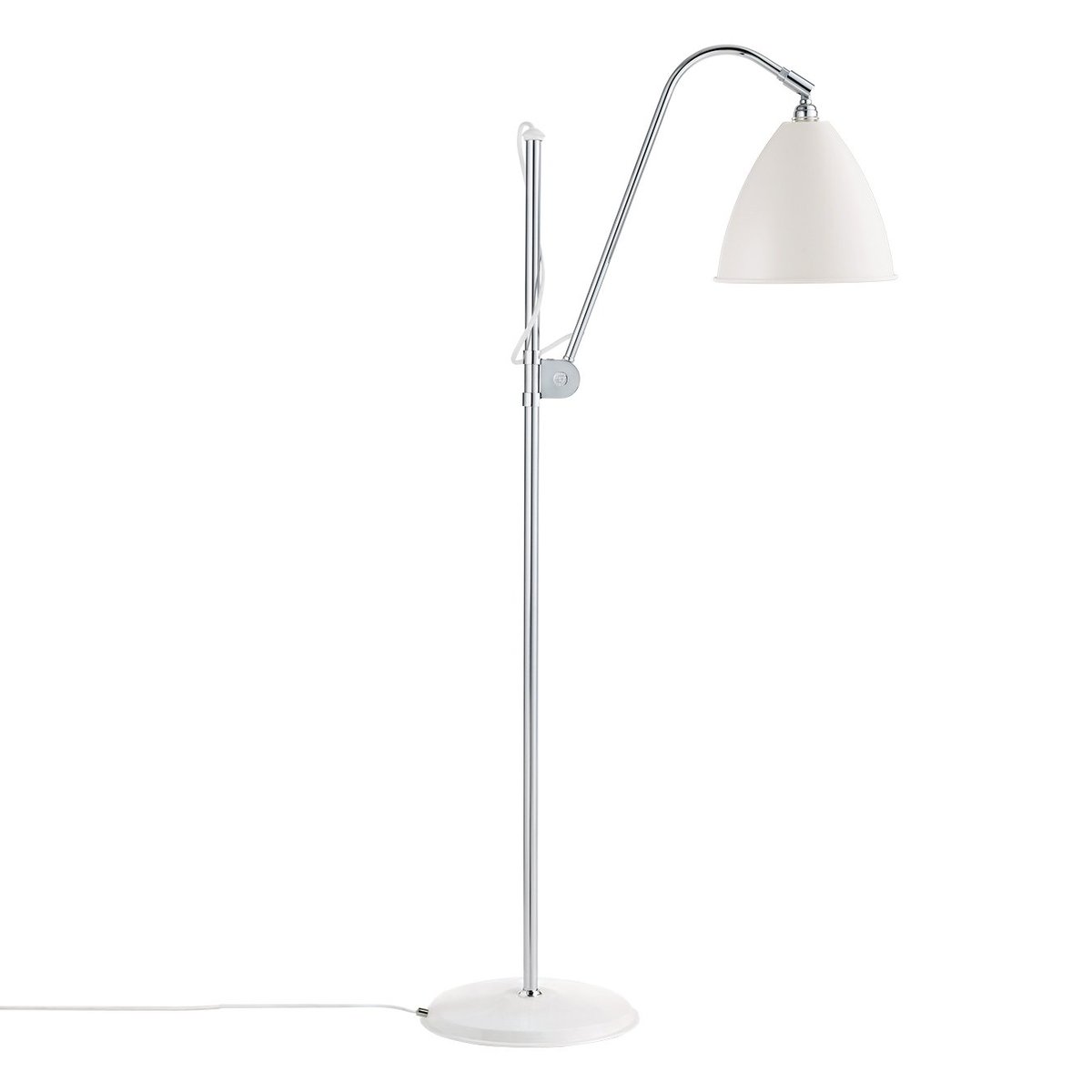 GUBI Bestlite BL3M floor lamp matt white-chrome