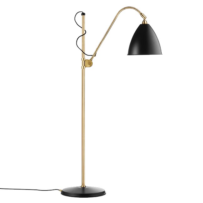 GUBI Bestlite BL3M floor lamp charcoal black-brass