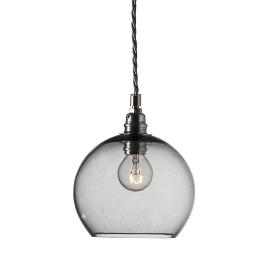 EBB & FLOW Rowan pendant lamp S, Ø 15 cm smokey grey