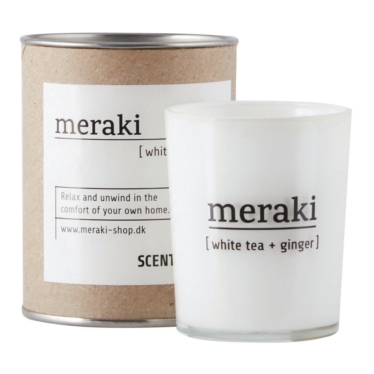 Meraki Meraki scented candle 35 hours White tea-ginger