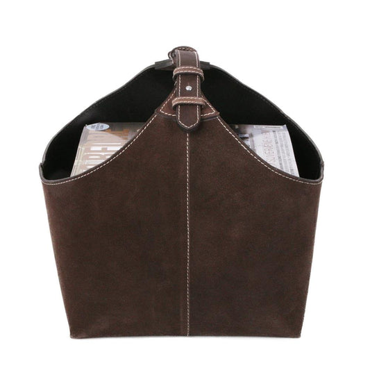 Ørskov Ørskov newspaper bag suede brown