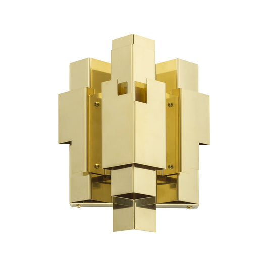 Örsjö Belysning Skyline wall lamp rough brass