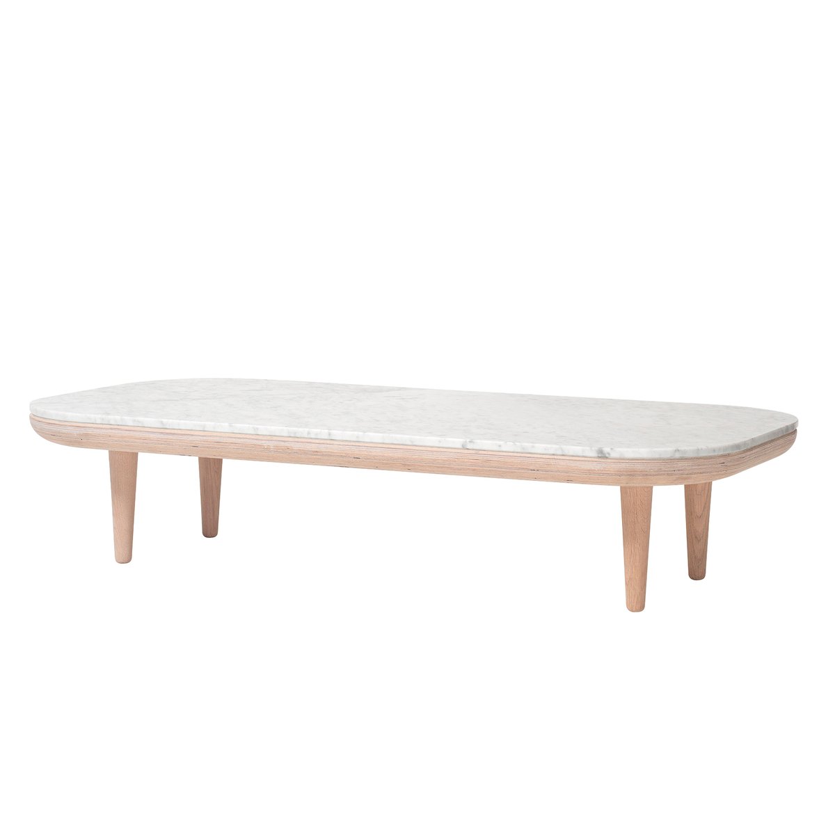 &Tradition Fly table SC5 Light oiled oak + white marble