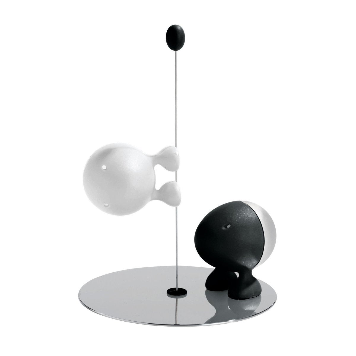 Alessi Lilliput salt and pepper set black-white