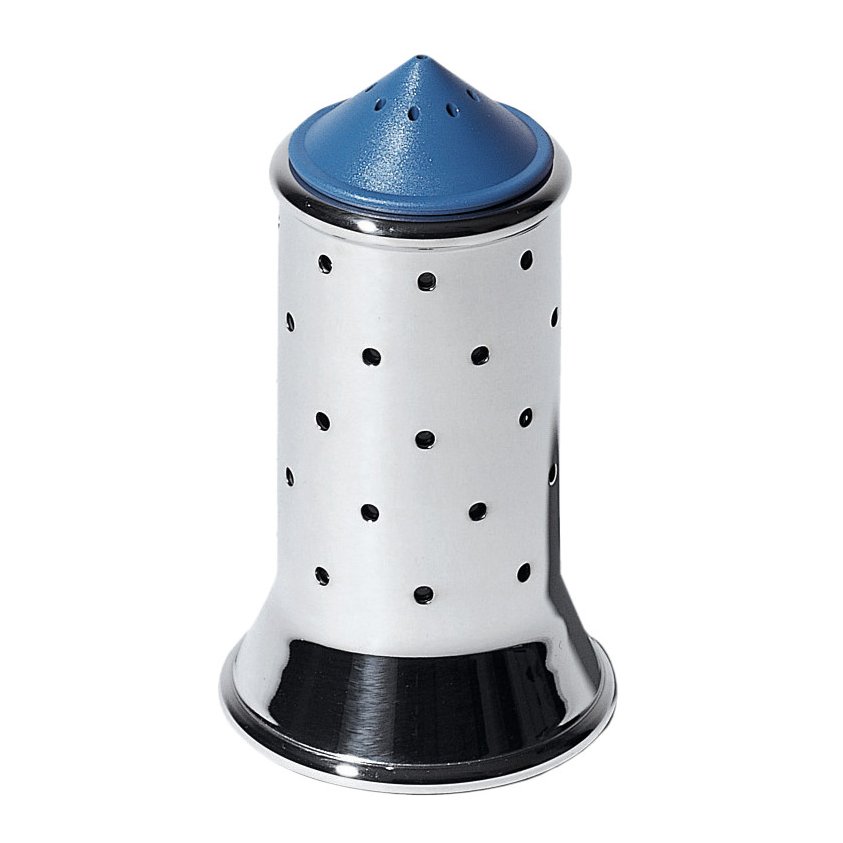 Alessi Alessi salt shaker blue-stainless steel