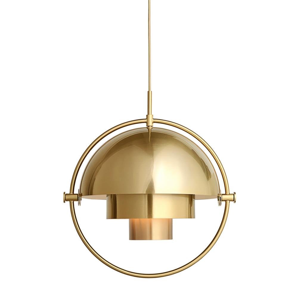 GUBI Multi-Lite ceiling lamp brass