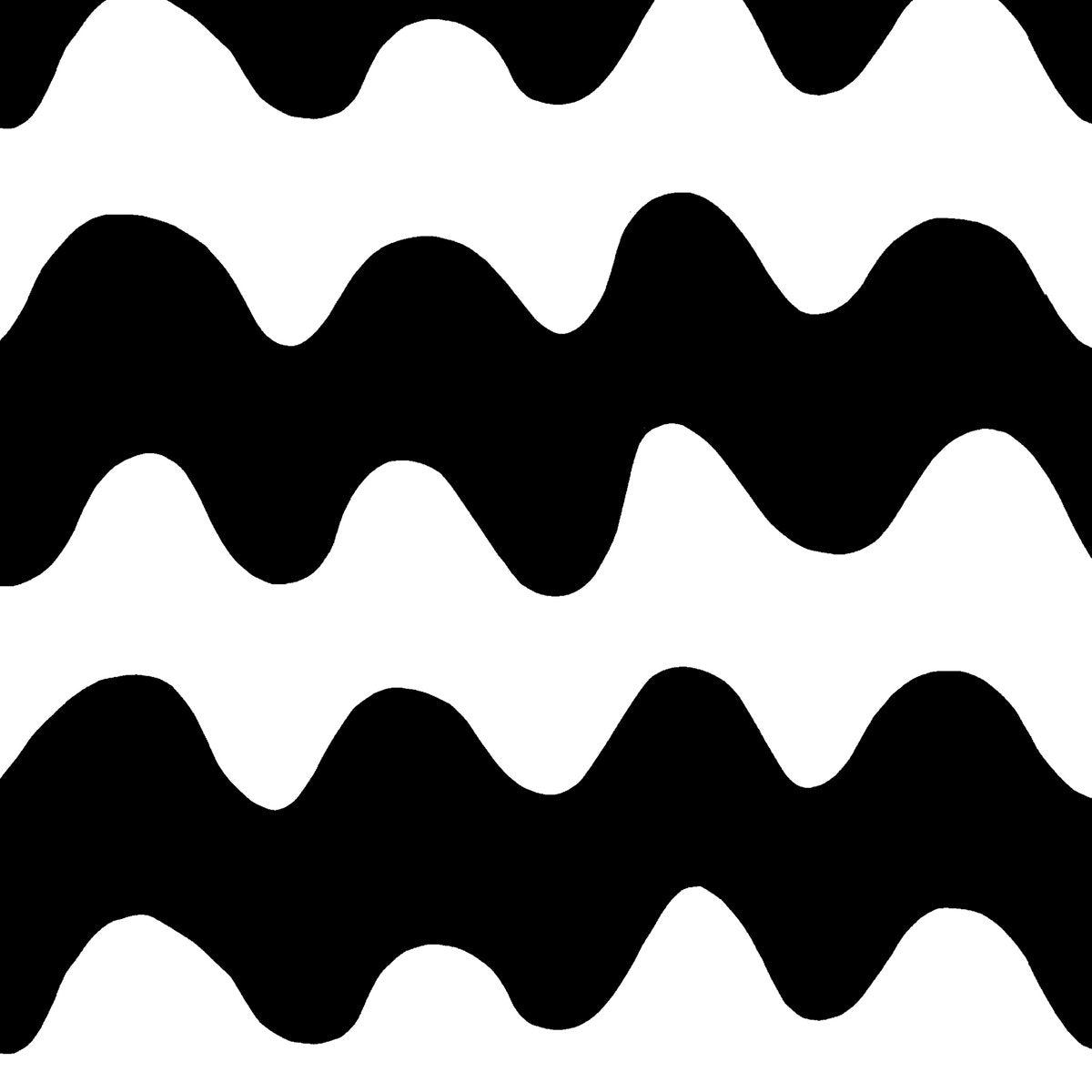 Marimekko Lokki fabric black-white