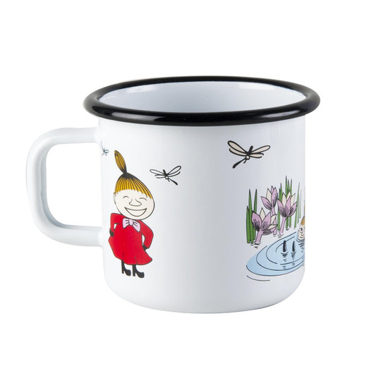 Muurla Little My enamel mug white 3.7 dl