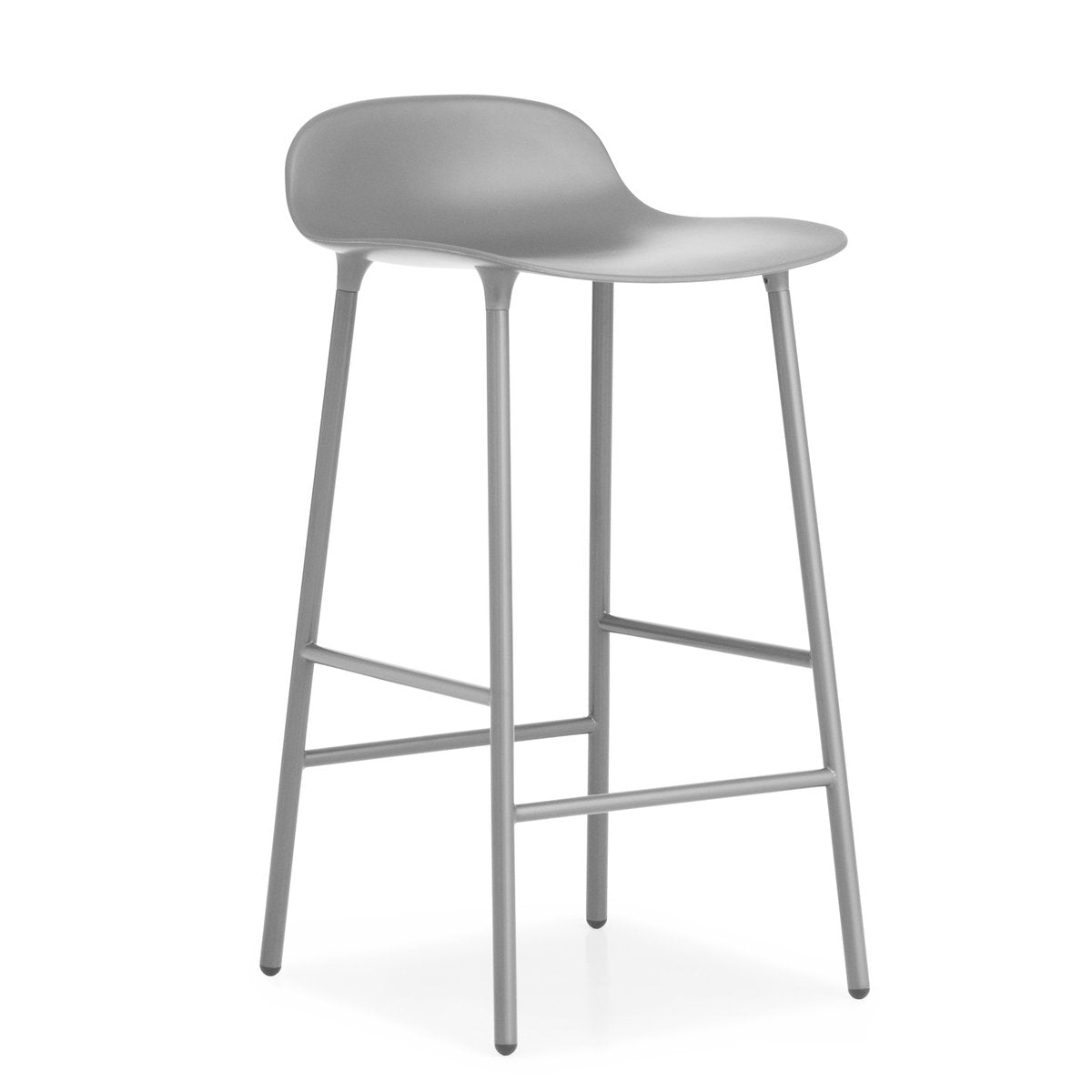 Normann Copenhagen Form barstool metal legs Grey