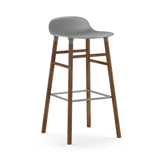 Normann Copenhagen Form barstool walnut legs Grey