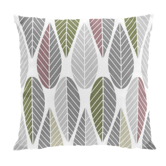 Arvidssons Textil Blader cushion cover pink-grey-green