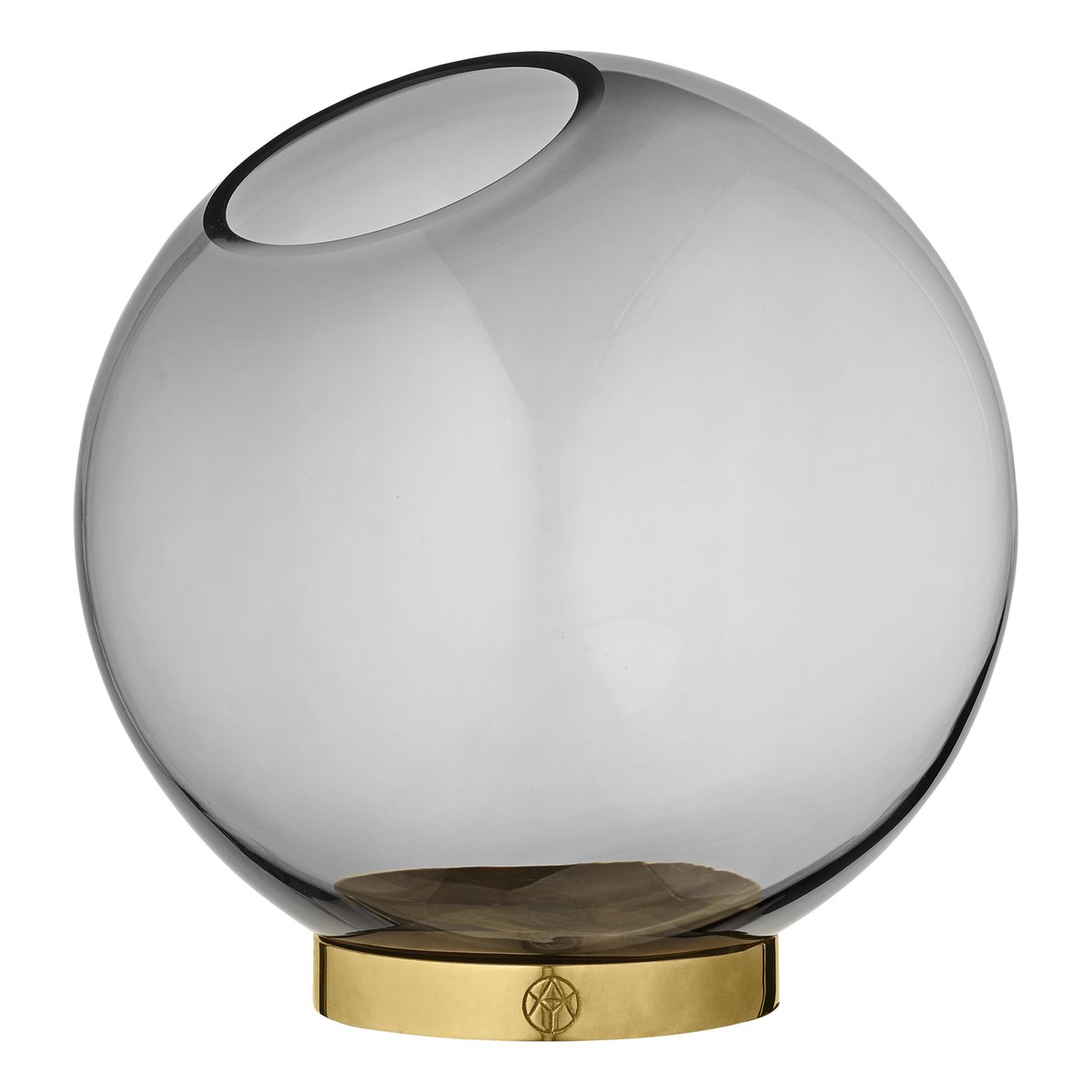 AYTM Globe vase medium black-brass