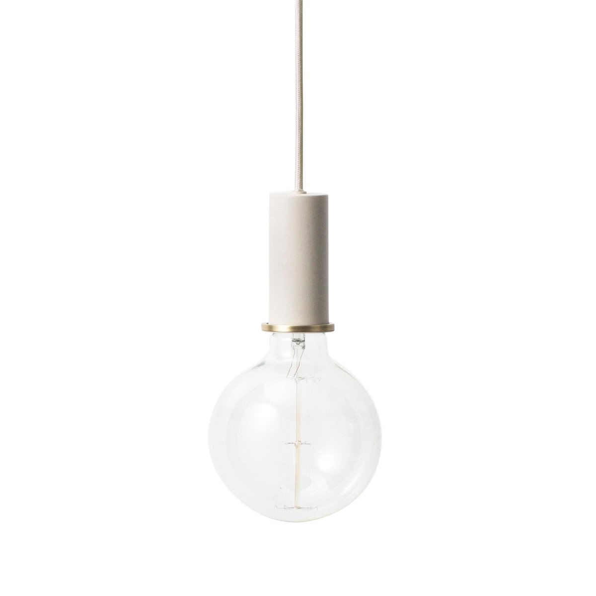 ferm LIVING Collect Pendelleuchte klein Light grey (hellgrau)