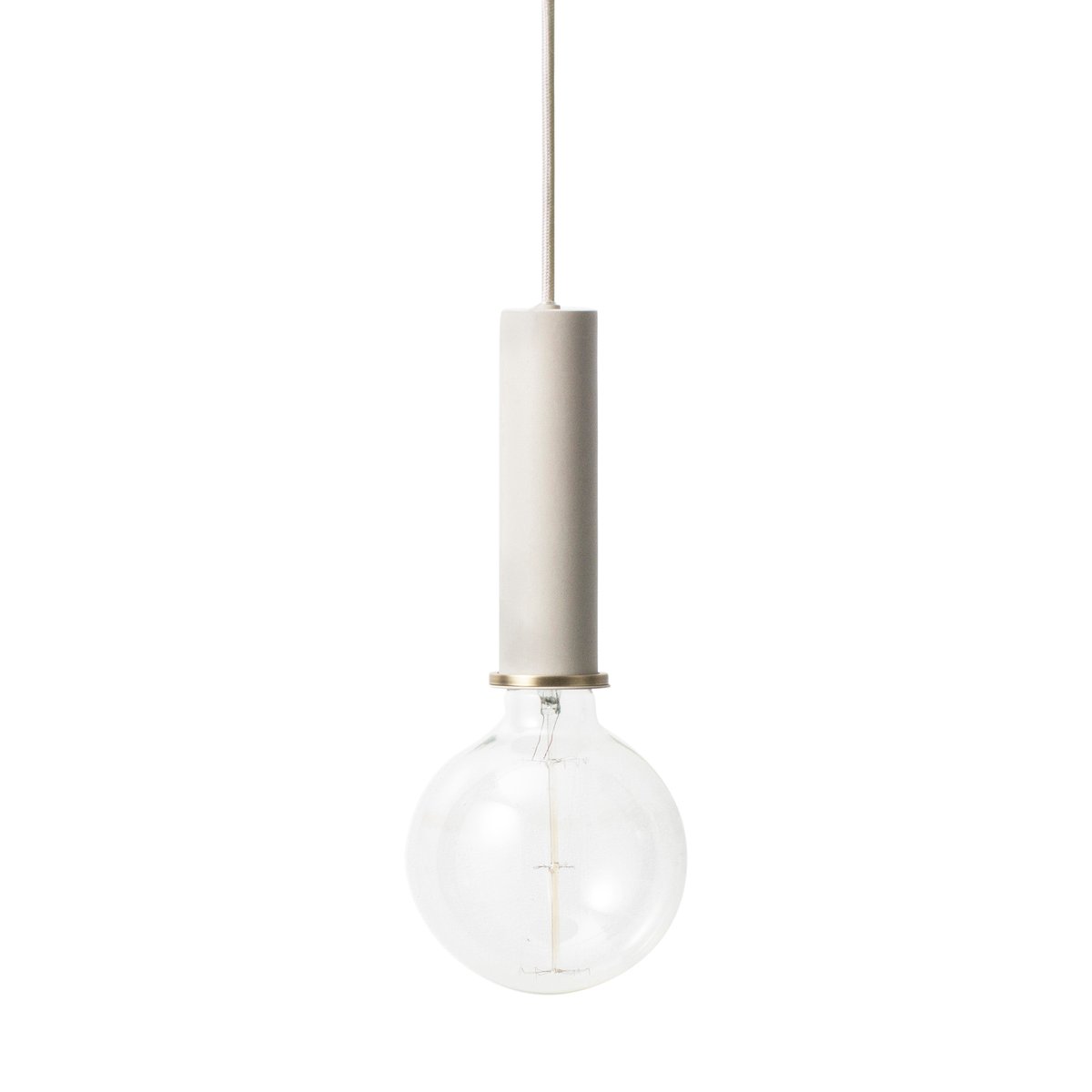 ferm LIVING Collect Pendelleuchte groß Light grey (hellgrau)