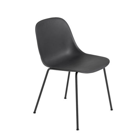 Muuto Fiber sidostol tub bas Black-Anthracite (plastic)