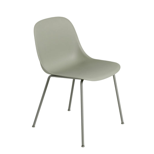 Muuto Fiber sidostol tub bas Dusty green (plastic)