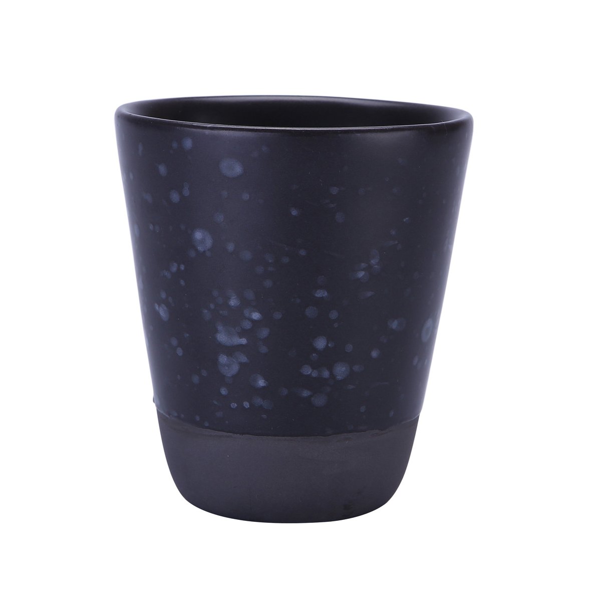 Aida Raw double-wall mug 25 cl black with dots