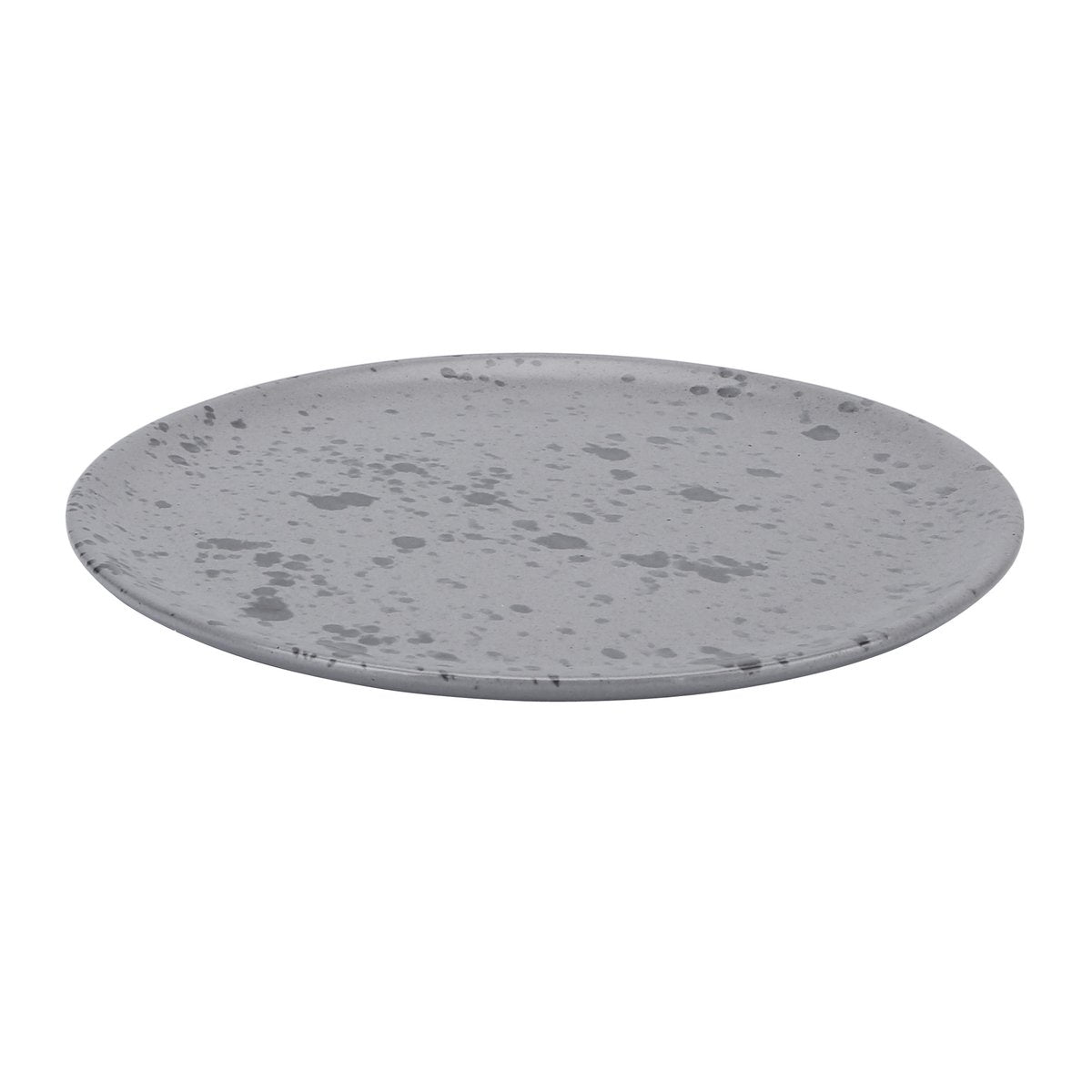 Aida Raw plate Ø20 cm grey with dots