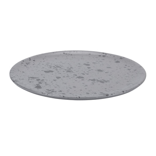 Aida Raw plate Ø20 cm grey with dots