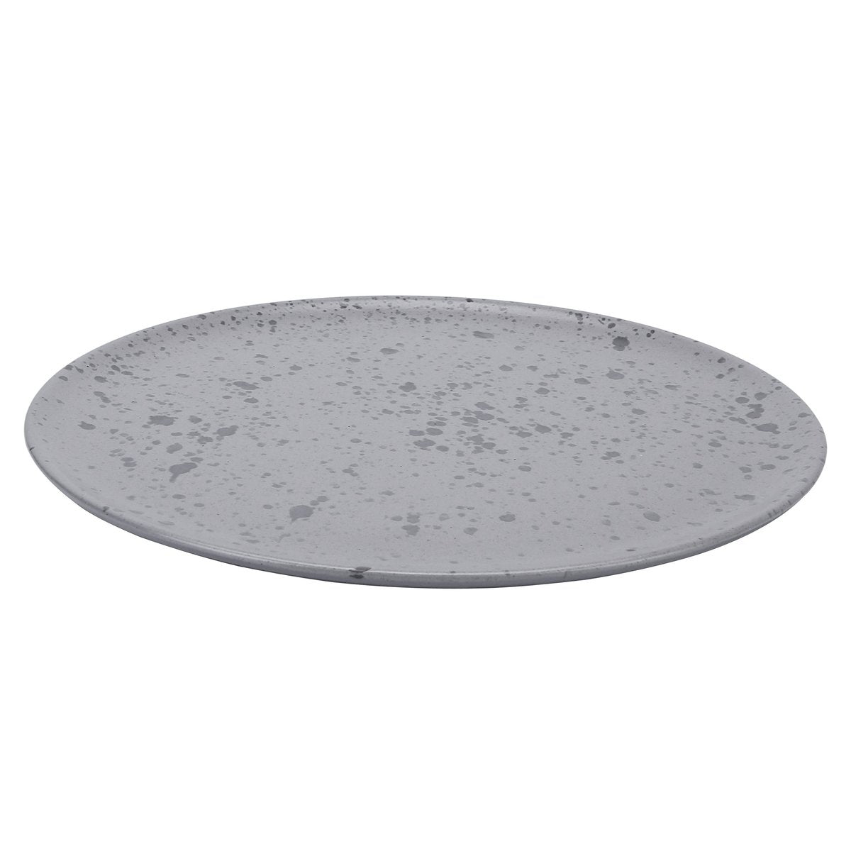 Aida Raw plate Ø28 cm grey with dots