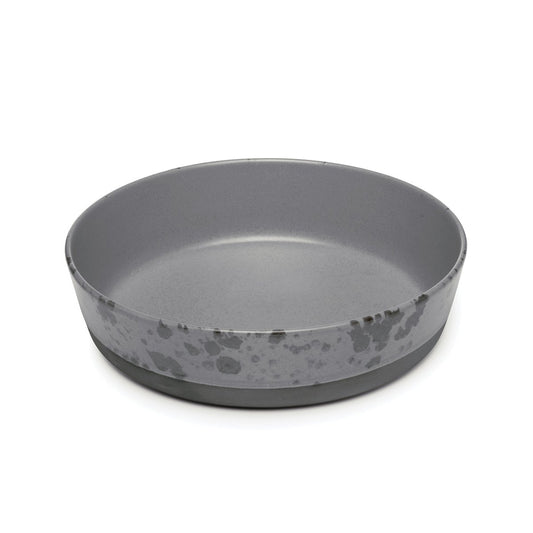 Aida Raw soup plate Ø19,4 cm grey with dots