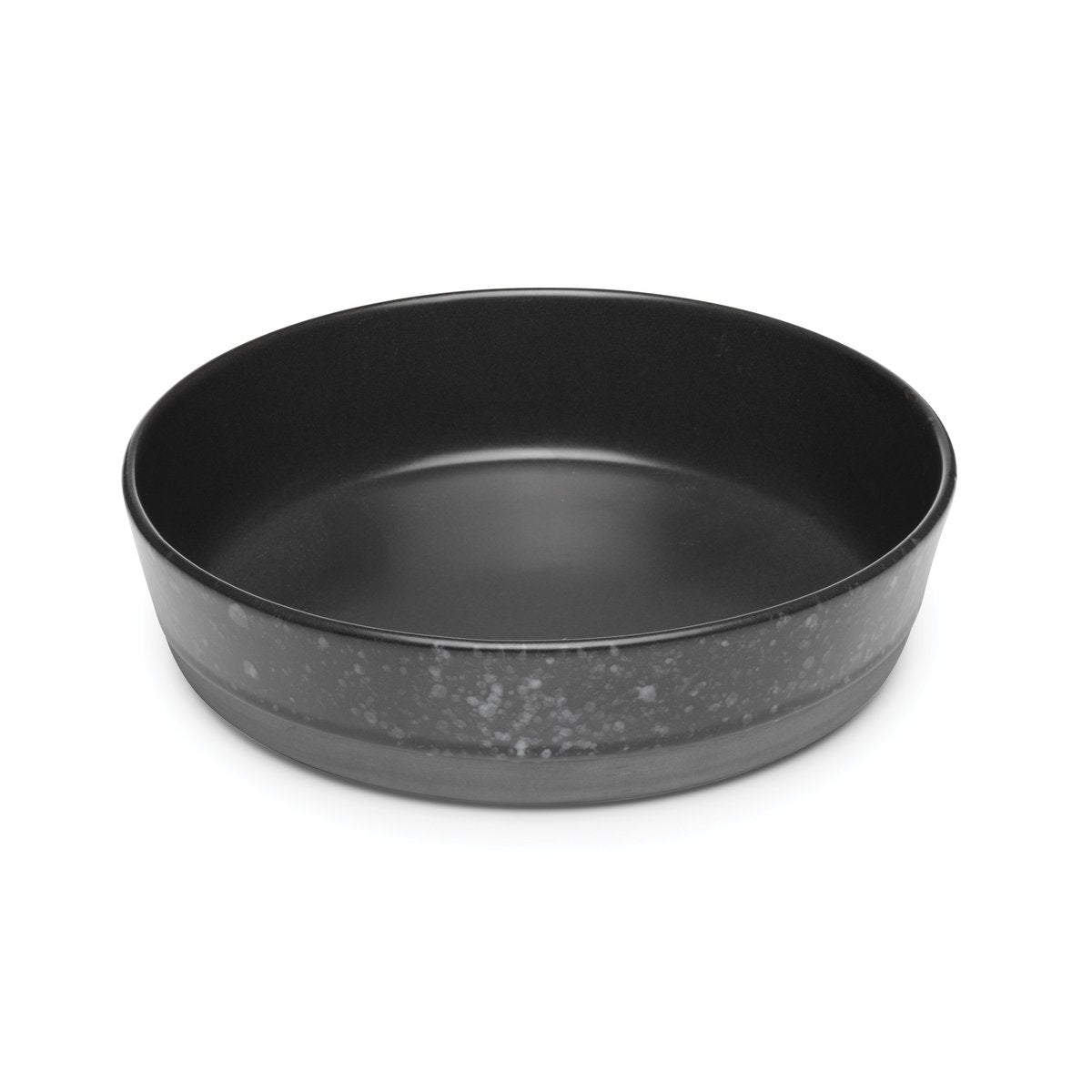 Aida Raw soup plate Ø19,4 cm black with dots