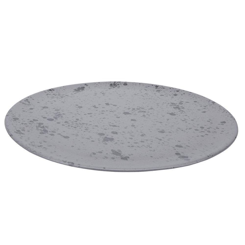 Aida Raw serving platter Ø34 cm grey with dots