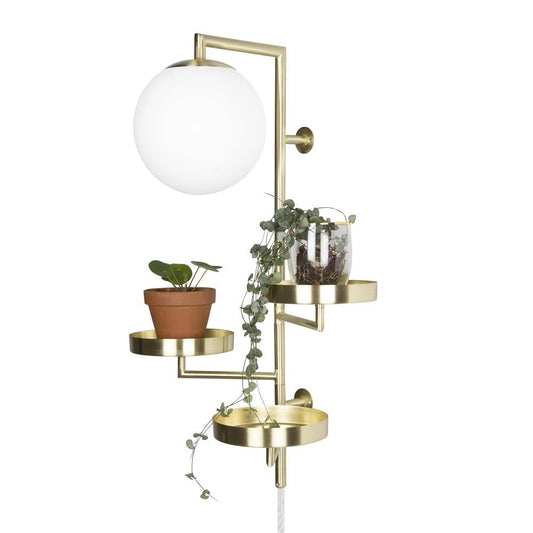 Globen Lighting Astoria wall lamp brass