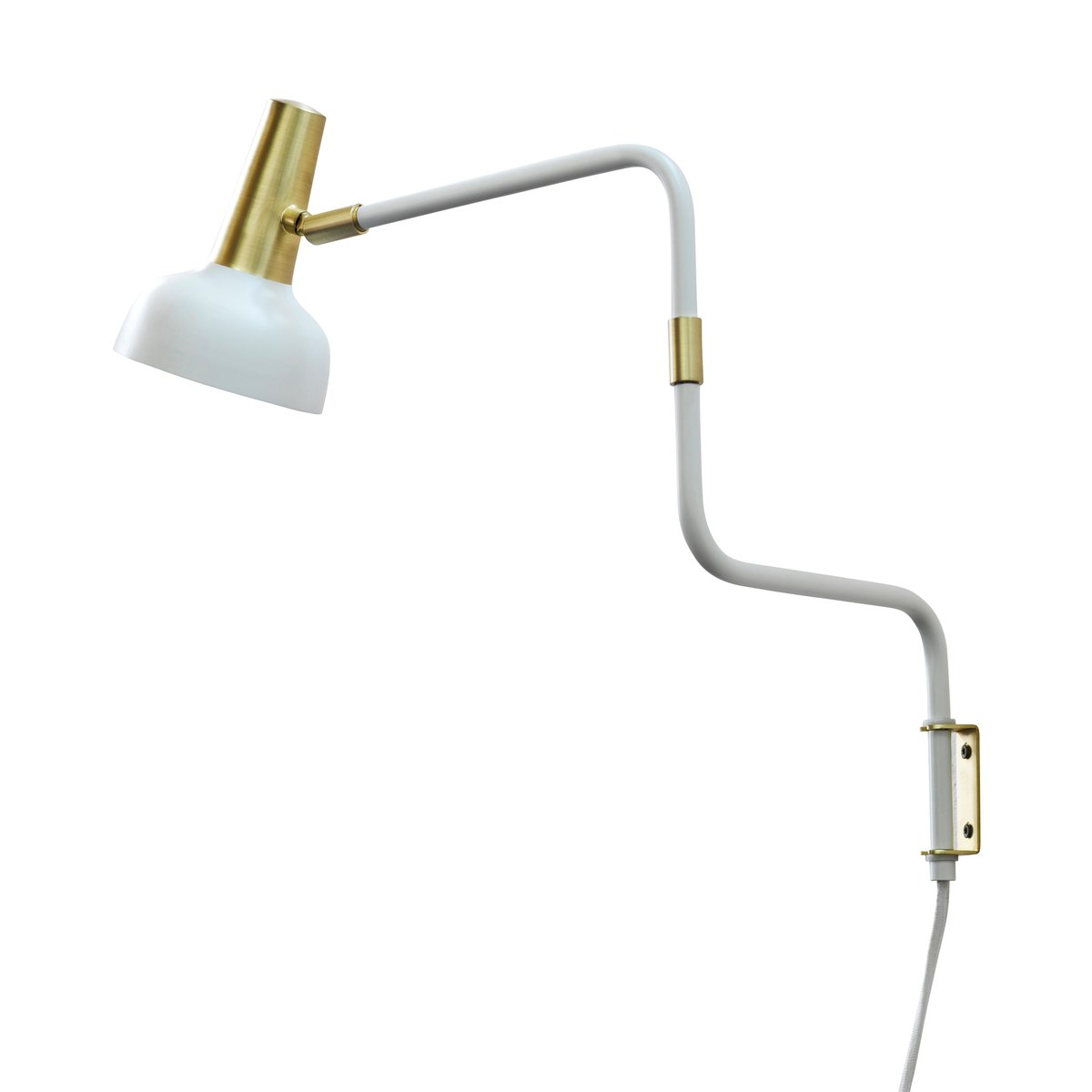 CO Bankeryd Ray wall lamp white-brass