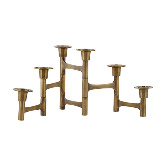 House Doctor Move candle holder brass