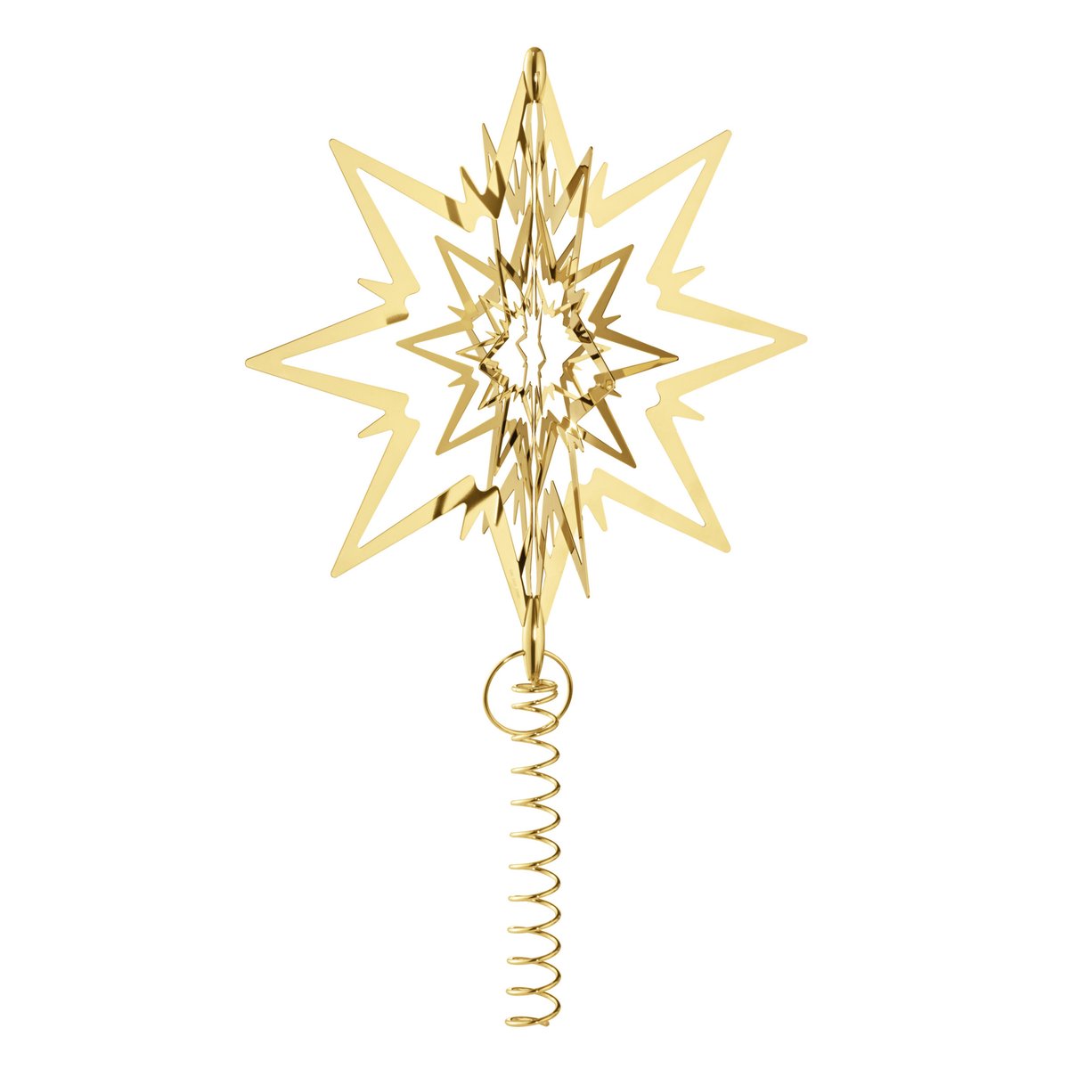 Georg Jensen Christmas Collectibles top star large gold-plated