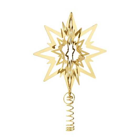 Georg Jensen Christmas Collectibles top star medium gold-plated