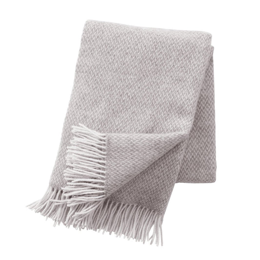 Klippan Yllefabrik Pulse wool throw sand (beige)