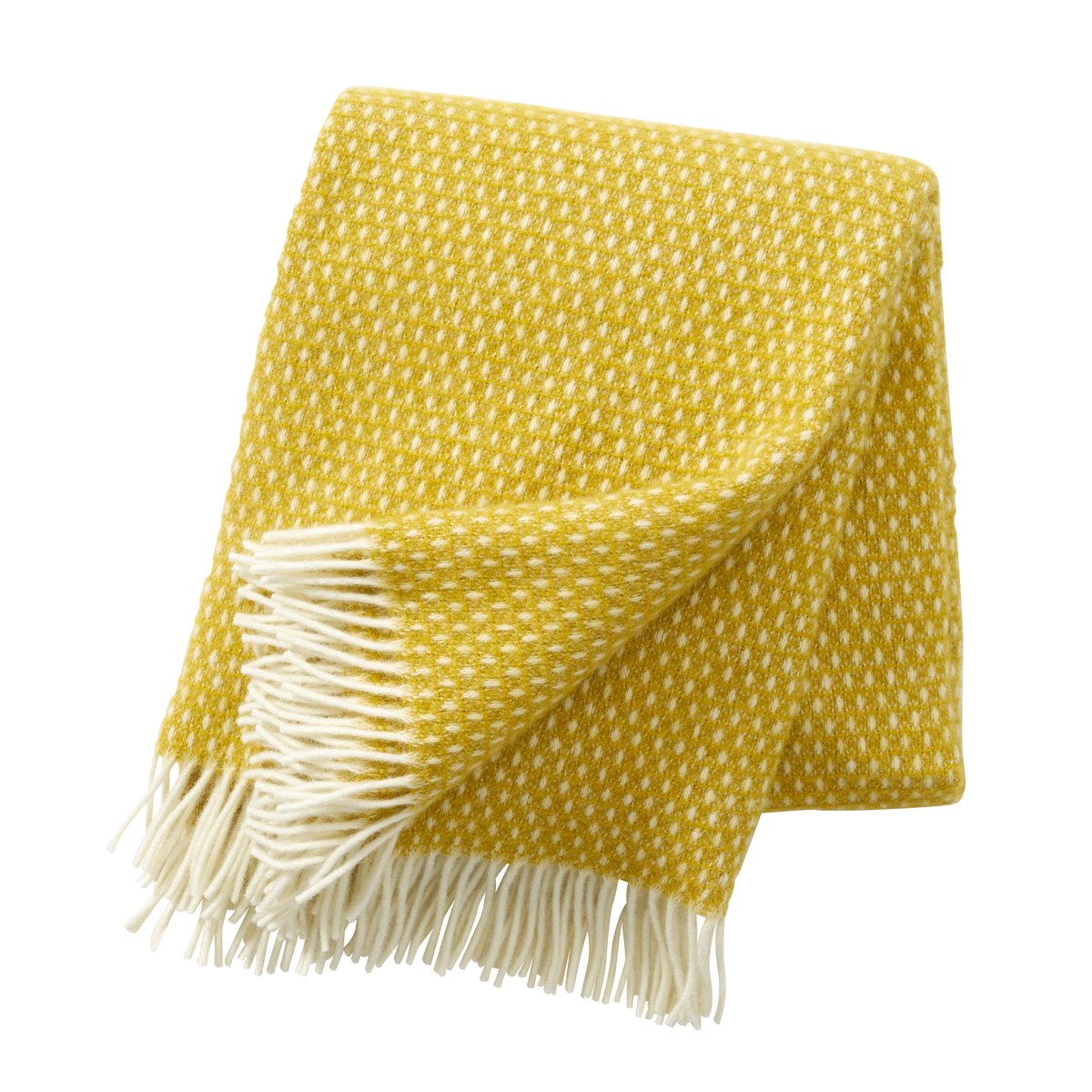 Klippan Yllefabrik Knut wool plaid Saffron (yellow)