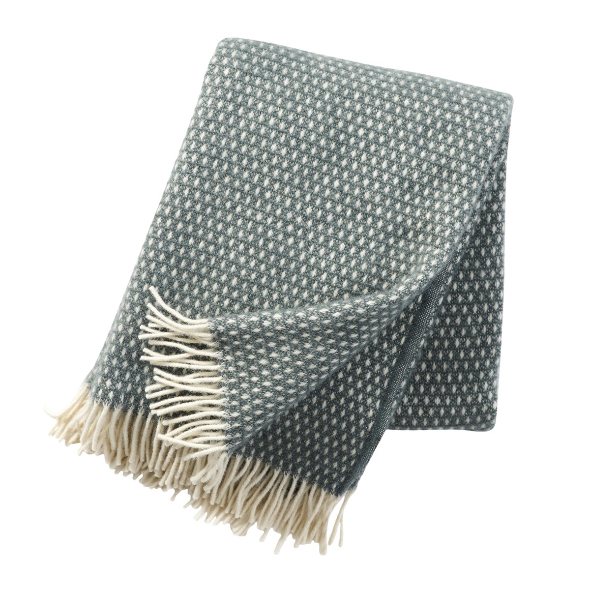 Klippan Yllefabrik Knut wool plaid green